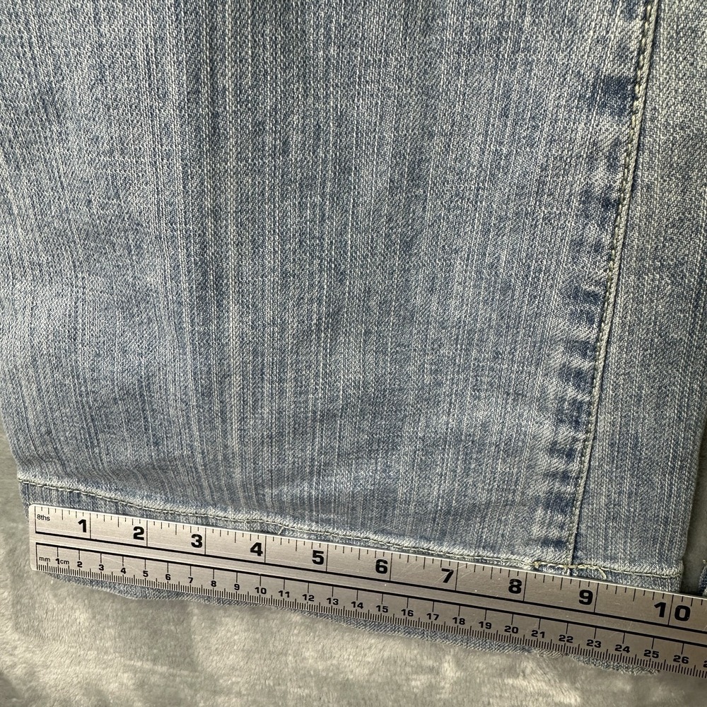 Seven7 Jeans Womens 29 Light Wash Flare Leg Stretch Denim Low Rise Y2K - Picture 14 of 16